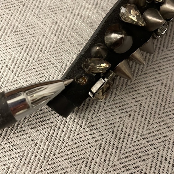 🔥 Sam Edelman Lorissa Spiked Peep-Toe Heels Size 7.5 - Picture 12 of 14